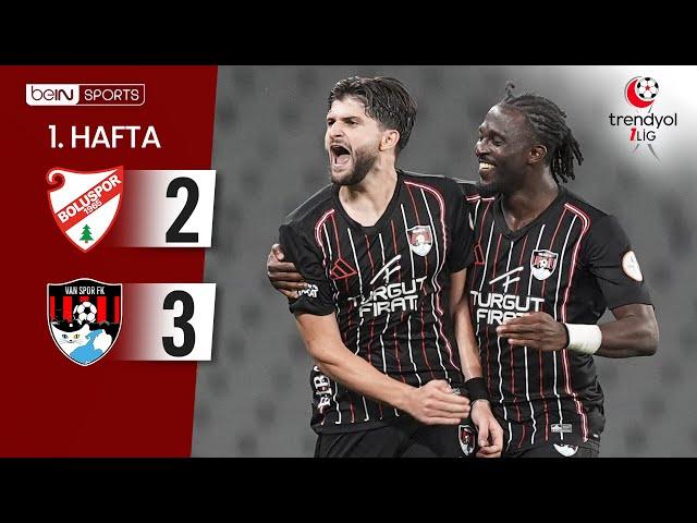 Boluspor (2-3) Vanspor FK | 1. Hafta Maç ÖZETİ | Trendyol 1. Lig - 2025/26