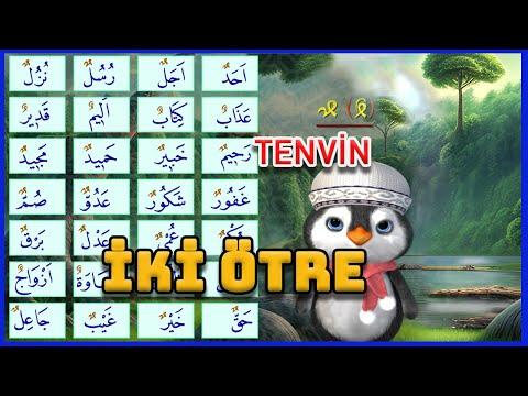Tenvin iki ötre, Diyanet elif ba 22. ders, Dammeteyn, elifba dersleri, online quran, Didiyom Tv